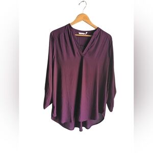 Lush Potent Purple Longsleeve Blouse Size XL